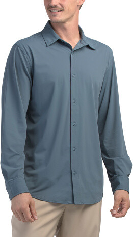 TJMAXX Super Stretch Shirt For Men, Nylon/Spandex
