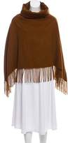 Thumbnail for your product : Hermes Cashmere Fringe-Trimmed Poncho