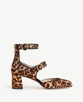 Thumbnail for your product : Ann Taylor Arielle Leopard Print Haircalf Mary Jane Pumps