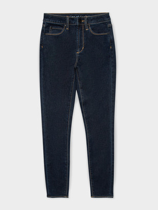 Articles of Society High Lisa Skinny Ankle Jeans in Dark Mid Wash Denim