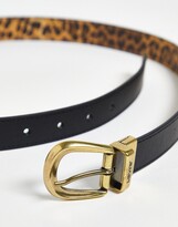 Thumbnail for your product : Levi's reversible belt in leopard print