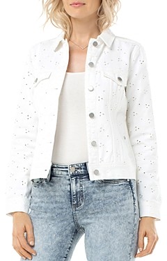 white eyelet jacket