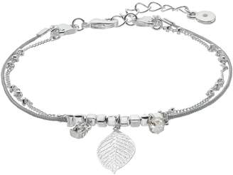 Lauren Conrad Leaf Beaded Double Strand Bracelet