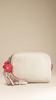 Thumbnail for your product : Burberry Flower Charm Leather Crossbody Bag