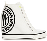 Thumbnail for your product : DKNY Grommet Canvas White Trainers