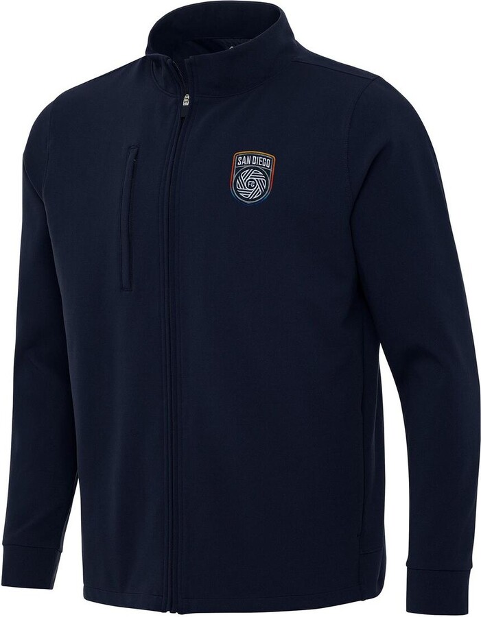 Antigua Men's Navy San Diego Fc Regard Full-Zip Jacket