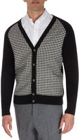 Thumbnail for your product : Ami V-Neck Houndstooth Cardigan