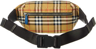 Burberry Medium Bum Vintage Check Canvas & Leather Belt Bag