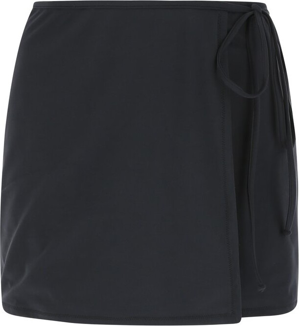 Reina Olga Tie-Detailed Wrap Skirt