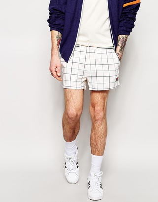 Fila Vintage Mini Shorts With Check - ShopStyle