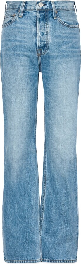 Noend Denim Blue Dru Mom Straight Jeans In Arizona
