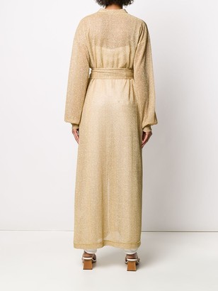 Oseree Long-Sleeve Belted Knit Coat