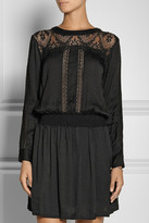 Thumbnail for your product : Sea Lace-trimmed crepe mini dress