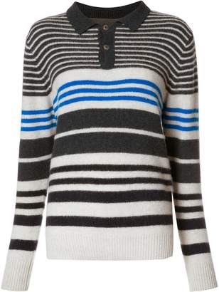 The Elder Statesman cashmere striped jumper