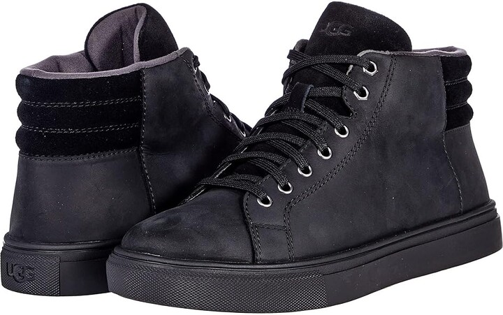 UGG Baysider High Weather (Black Tnl Leather) Men's Shoes - ShopStyle