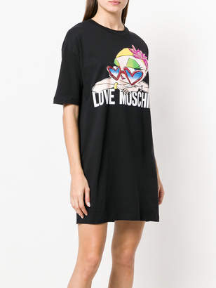 Love Moschino logo print T-shirt dress