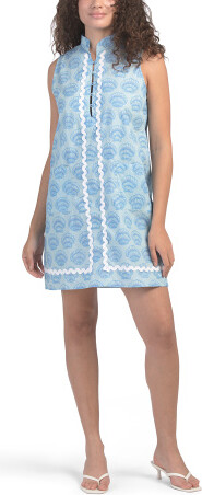 TJMAXX Ric Rac Mini Dress For Women, Cotton