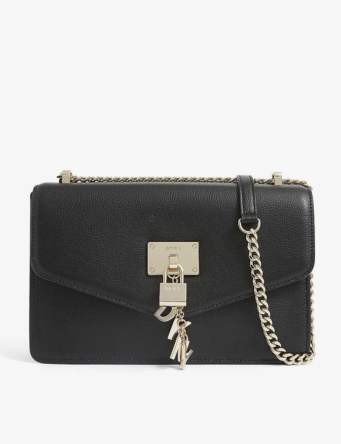 DKNY Elissa small leather shoulder bag ShopStyle