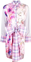 Thumbnail for your product : MSGM Multi-Print Patchwork Shirt Dress