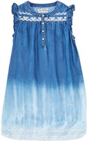 Thumbnail for your product : Stella McCartney Scotch R'Belle Sleeveless Embroidered Ombre Denim Dress (Big Girls)