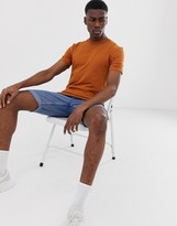 Thumbnail for your product : ASOS DESIGN Tall short sleeve muscle super heavyweight t-shirt in rusty brown