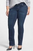 Thumbnail for your product : 7 For All Mankind Seven7 Straight Leg Stretch Jeans (Essential) (Plus Size)
