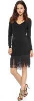 Thumbnail for your product : Haute Hippie Sweatshirt Dress with Fringe