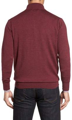 Peter Millar Crown Soft Merino Blend Quarter Zip Sweater