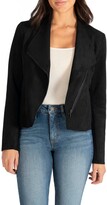 Thumbnail for your product : KUT from the Kloth Carina Faux Suede Drape Moto Jacket