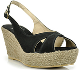 Thumbnail for your product : Maypol - 1319 - Black Suede Espadrille Slingback