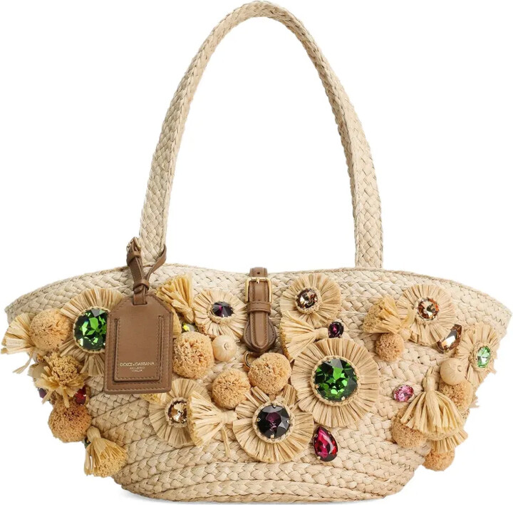 Dolce & Gabbana Embellished Basket Bag