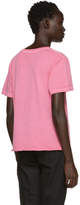Thumbnail for your product : Saint Laurent Pink Rive Gauche Logo T-Shirt