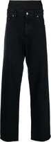 Thumbnail for your product : MM6 MAISON MARGIELA Layered-Effect Straight-Leg Jeans