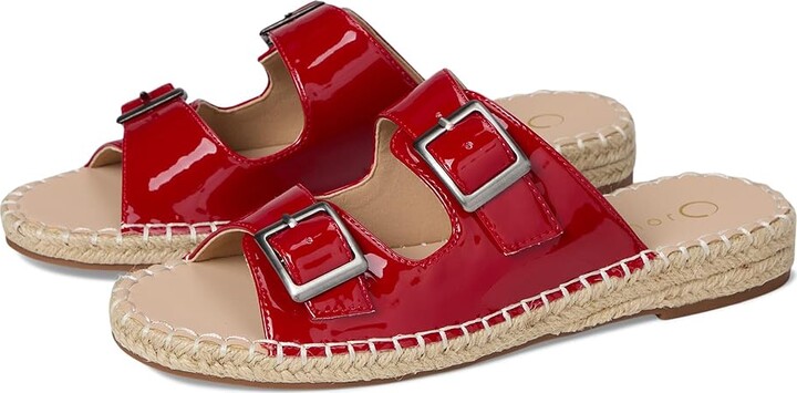 Journee Collection Tresah Women's Dress Sandals Patent/Red : 12 M, Faux Leather