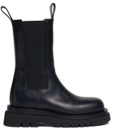 Thumbnail for your product : Bottega Veneta Lug-sole Leather Chelsea Boots - Black