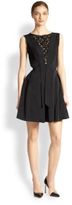 Thumbnail for your product : Nina Ricci Lace-Inset Short Dress