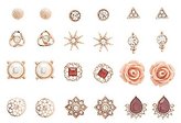 Thumbnail for your product : Charlotte Russe Embellished Stud Earrings - 12 Pack