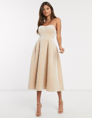 asos champagne dress