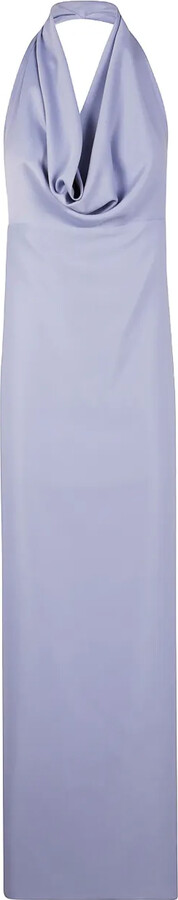 DRHOPE Cowl-Neck Halter Dress