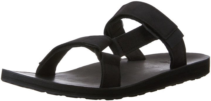 black leather tevas