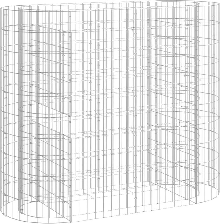 Gabion Raised Bed Galvanized Iron 47.2"x19.7"x39.4"