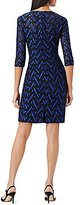Thumbnail for your product : Adrianna Papell Plus Geometric Lace Dress