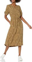 Thumbnail for your product : Amazon Essentials Women's Half-Sleeve Waisted Midi A-Line Dress