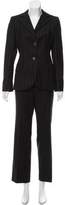 Thumbnail for your product : Akris Wool Striped Pantsuit