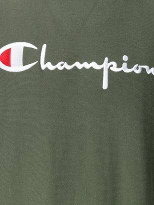 Champion logo patch sweatshirt