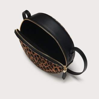 LK Bennett Luna Leopard Print Calf Hair Shoulder Bag