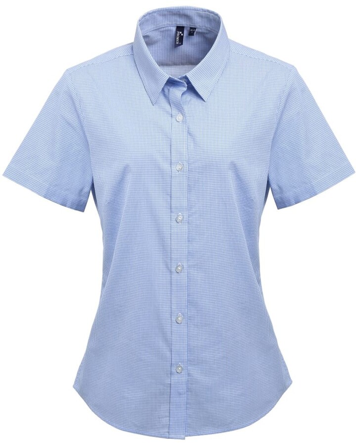 Womens Blue Gingham Shirt | Shop the world's largest collection of 