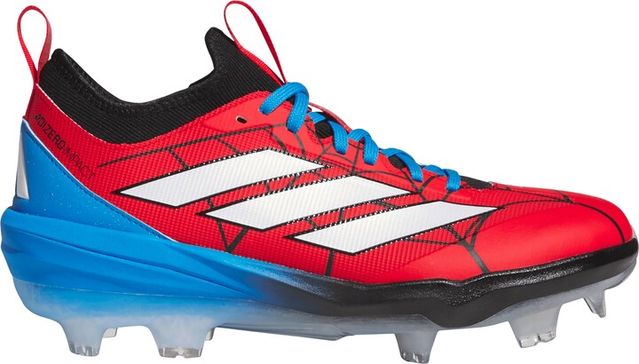adidas adizero Impact 2.0 Spider-Man TPU Baseball Cleats, Size 15, Red/Black