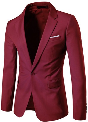 Wine Blazer Men | Shop the world's largest collection of fashion | ShopStyle