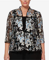 Thumbnail for your product : Alex Evenings Plus Size Embroidered Jacket & Top